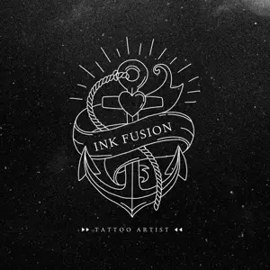 Dark illustrated tattoo logo