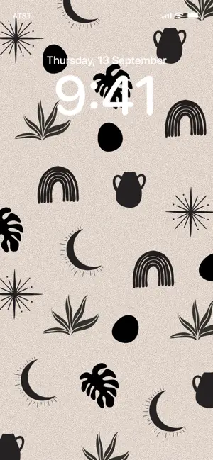 Boho Icons Lock Screen Pattern Ios