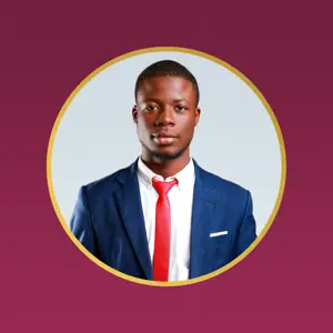 Bordeaux gold circle business LinkedIn resume magic profile picture template