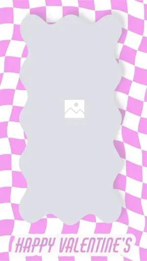 Love Frame happy Valentine’s hipstersbackground pink and white 