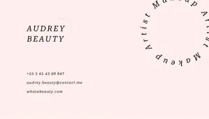 A Business Card With A Circular Design On It Business Card Template