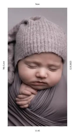 family day newborn baby Instagram story template