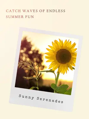 Sunny Serenades summer splash Portrait template