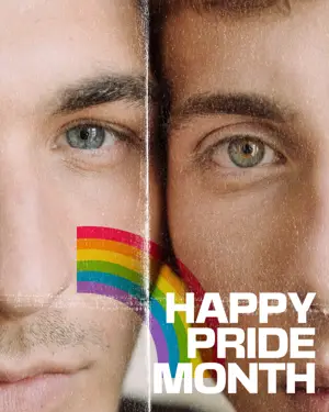 Couple photo pride month celebration minimalist Instagram post template 