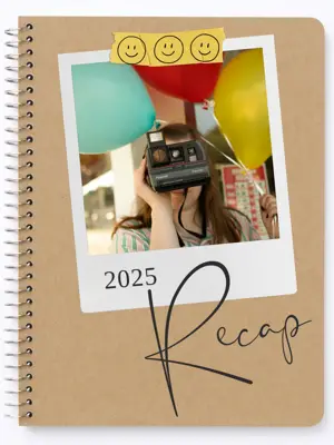 Mini album year recap multi pages Instagram post template