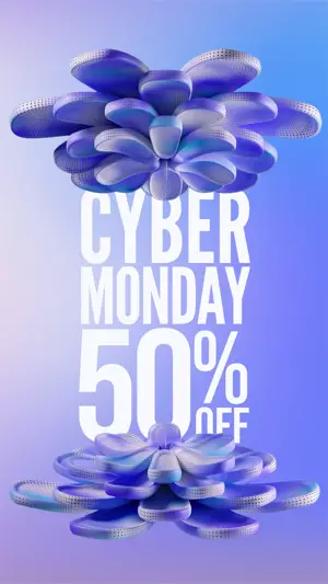 Cyber Monday sale story template 