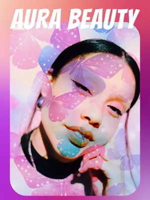 Aura Beauty trend surreal template 