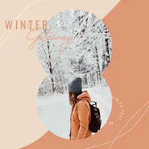 boho chic style winter travel blogger instagram post template 