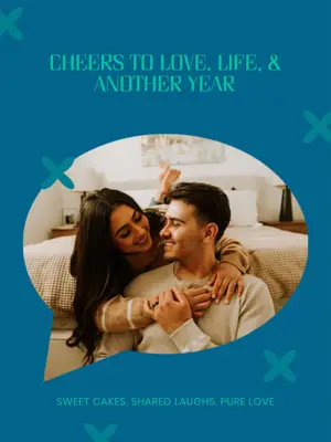 SWEET CAKES, SHARED LAUGHS, PURE LOVE ocean whisper Portrait template