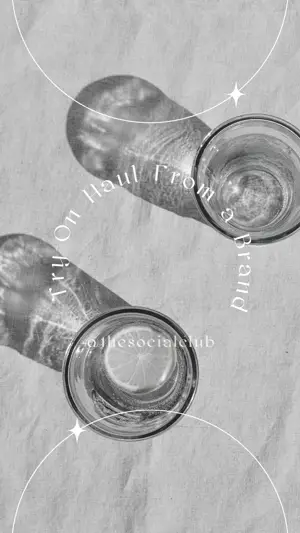 Instagram Reels Cover White And Black Minimalist Video