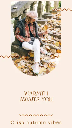 Crisp autumn vibes spiced cider Story template