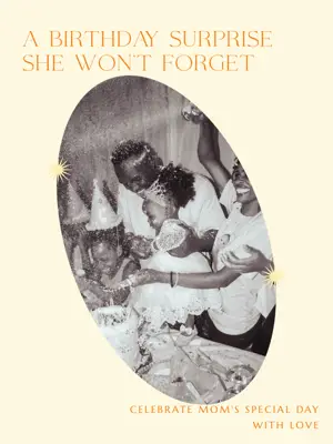 CELEBRATE MOM'S SPECIAL DAY WITH LOVE golden days Portrait template