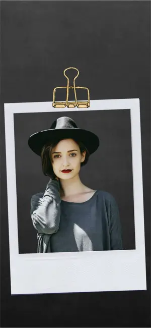 Contact cover frame profile portrait template