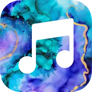Photo Of A Ios14 Icons ? Template Design With A Music Note On A Blue And Purple Background Ios14 Icons Template