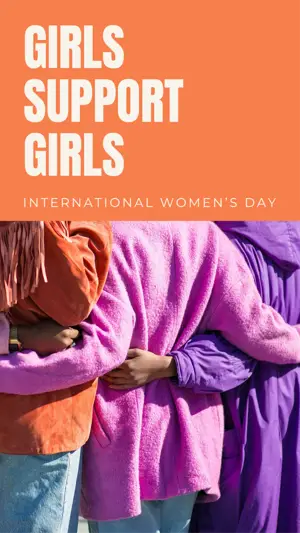 International Women’s Day together supporting Instagram story template