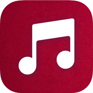 Photo Of A Ios14 Icons ? Template Design With A Red Square With A White Musical Note On It Ios14 Icons Template