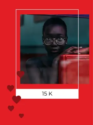Photo 15k followers Instagram post template 