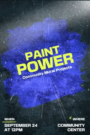 Event grunge poster template