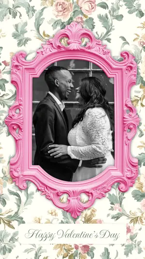 Romantic rococo Valentine’s Day Instagram story template