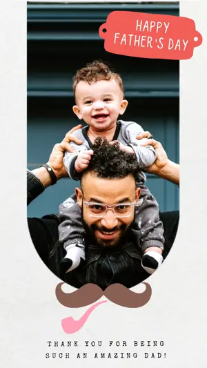 Happy Father’s Day greeting Instagram story video template 