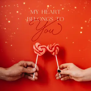 Red romantic Valentine’s Day Instagram post template 