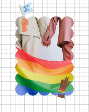 Pride stickers Instagram post template 