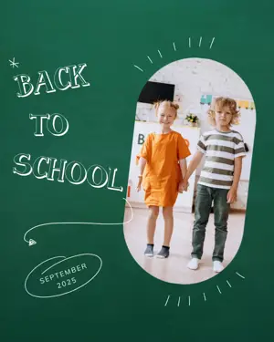 2 kids back to school instagram template 