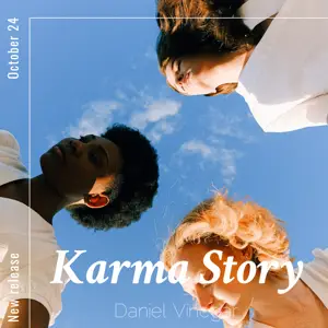 A Group Of People Looking Up At The Sky Music Template