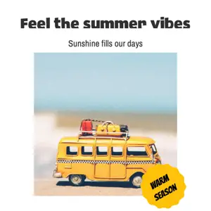 WarmSeason summer fiesta Instagram Post template