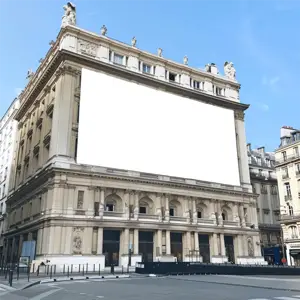 Bold and Bright billboard in paris billboard template