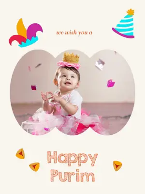Happy purim Instagram post template