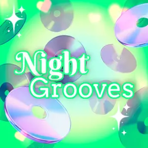 Green and purple Y2K ‏Spotify cover