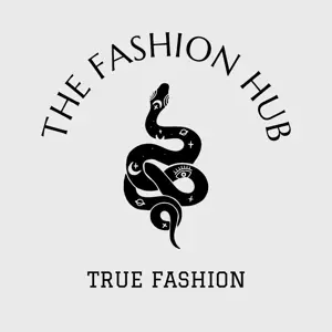 White Black Elegant Script Fashion brand Circle Logo